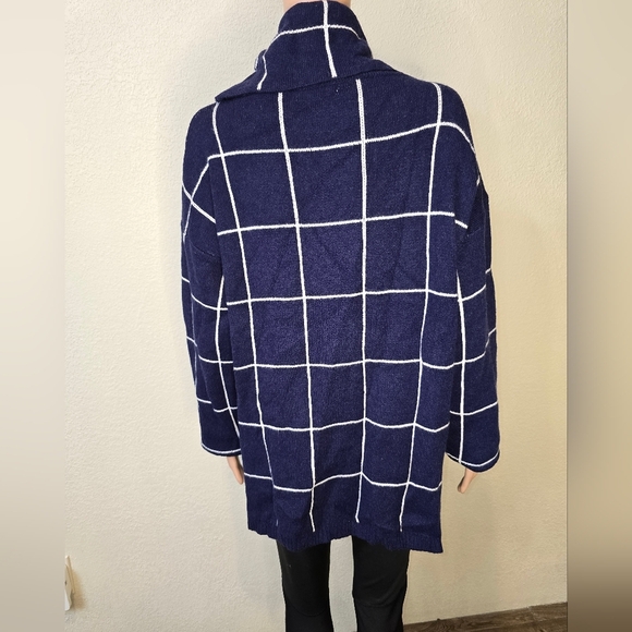 Kirundo Xl Navy Cowl Neck Long-sleeve Pullover Non-itchy Sweater - Picture 4 of 9